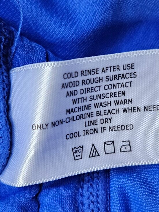 Coolibar Lawai Ruche Swim Shirt Dress Coverup UPF 50+ Blue Large L Beach Outdoor - Picture 7 of 9